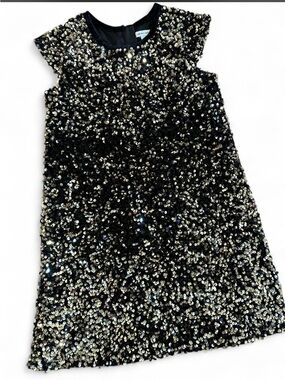 cupcakes and cashmere sequin dress CupCakes & Cashmere Girls Pink Sequin Dress With Headband